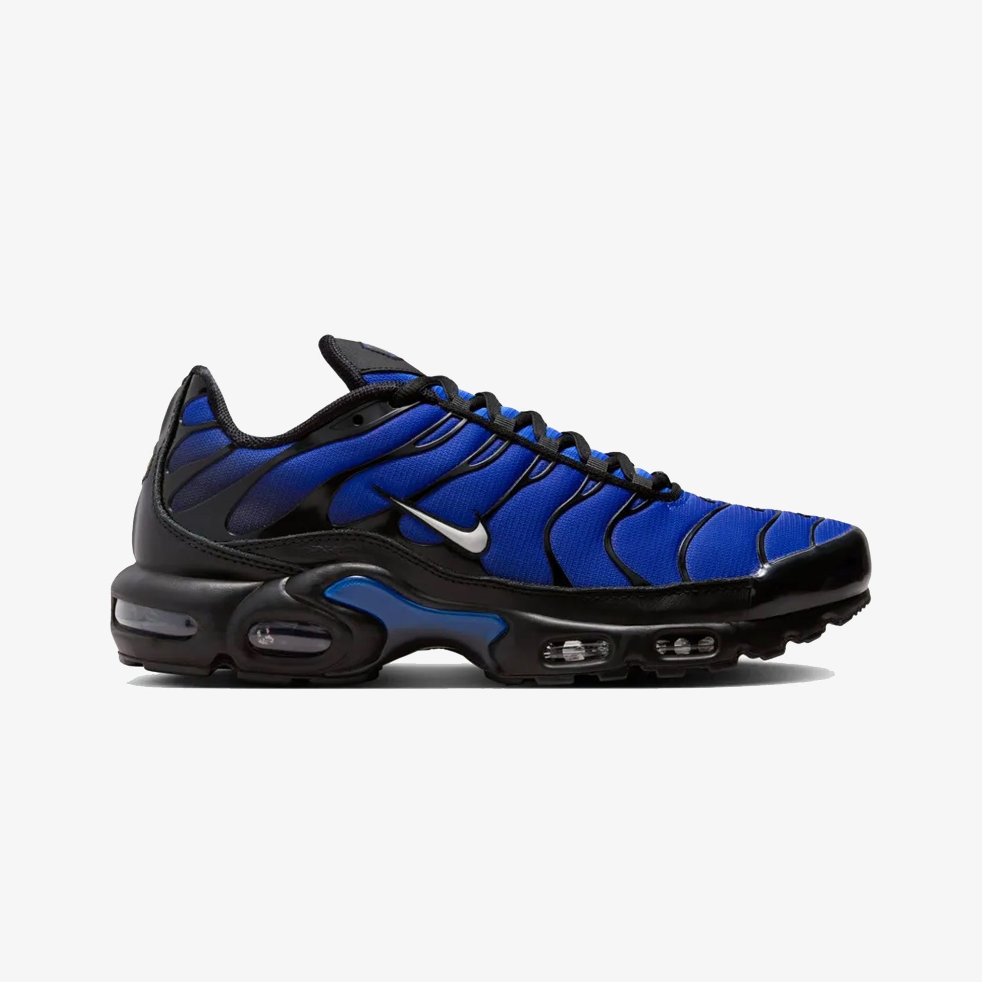 NIKE AIR MAX PLUS PREMIUM BLACK/PHANTOM-RACER BLUE-OBSIDIAN