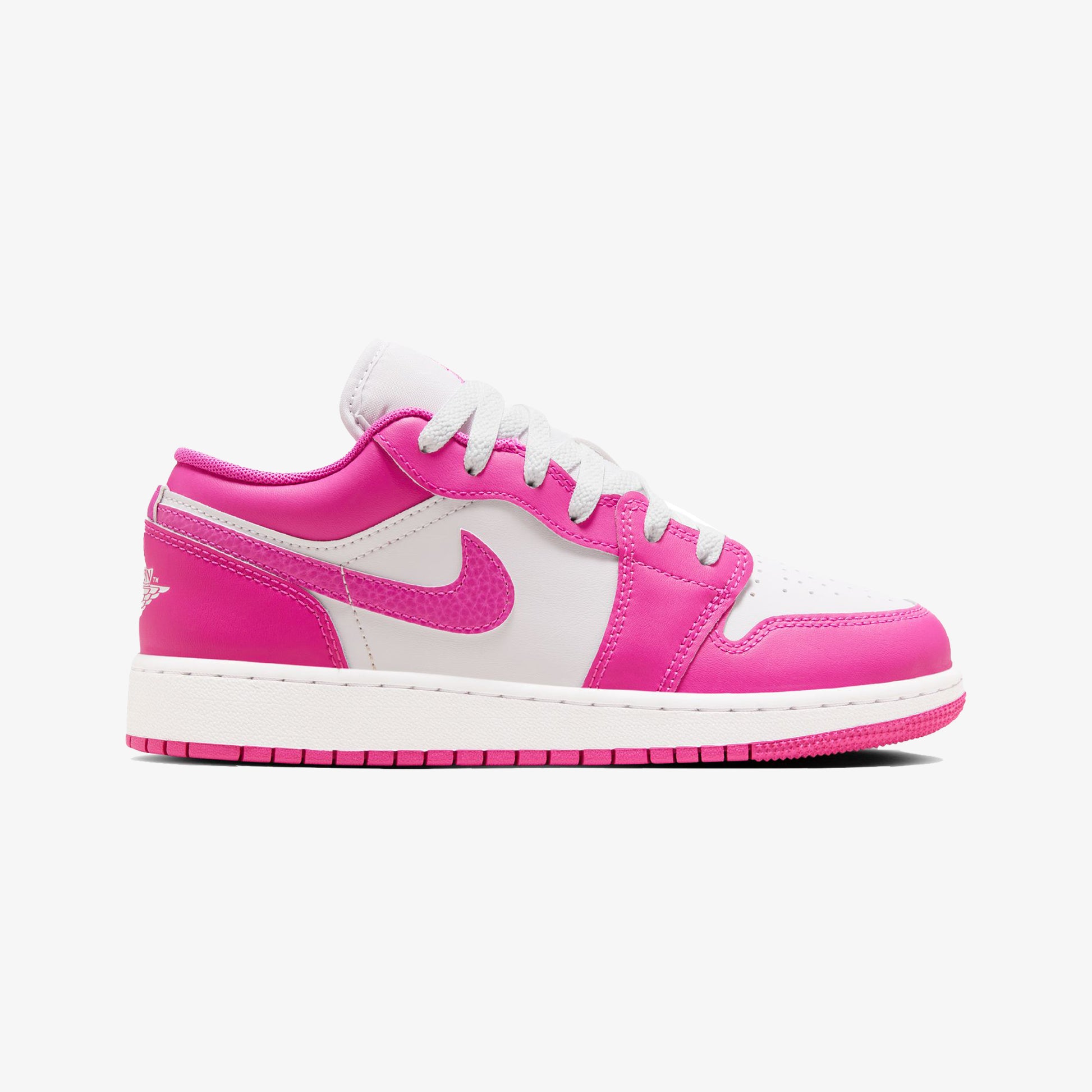 JORDAN AIR JORDAN LOW (GS) FIRE PINK/IRIS WHISPER-WHITE