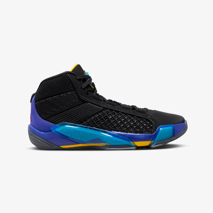 Jordan | AIR JORDAN XXXVIII "AQUA" PF  { BLACK/TRUE RED-BRIGHT CONCORD-AQUATONE