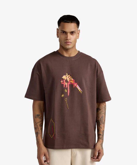 F A R A K | MEHBOOB' TEE { BROWN