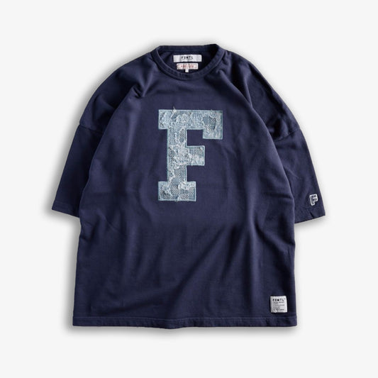 F PATCH WIDE SWEAT TEE 'NAVY'