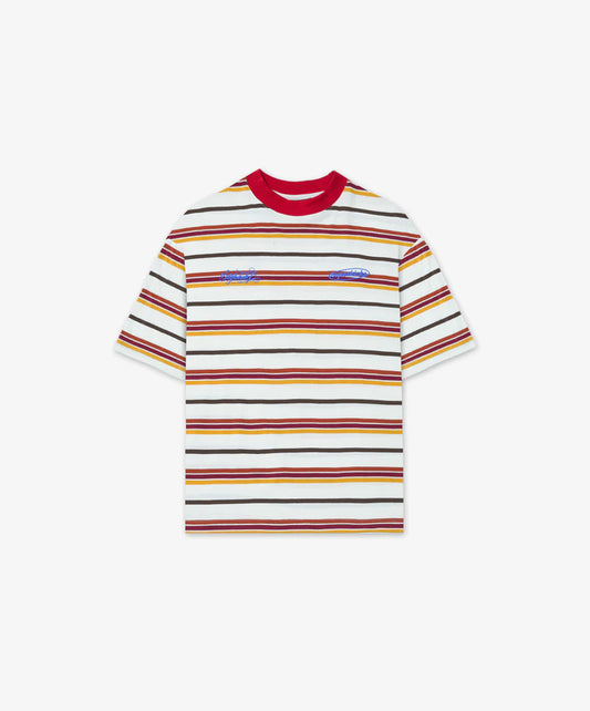 SUPERKICKS | PINSTRIPE TEE { CREAM