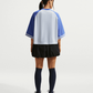 NIKE | SPORTSWEAR OVERSIZED TOP { PURE PLATINUM/LT MEDIUM BLUE