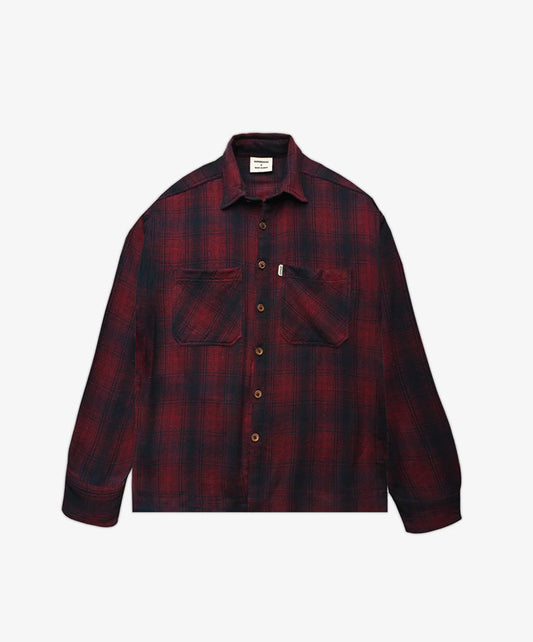 SUPERKICKS | FLANNEL SHIRT { MAROON