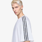 Y-3 | RAW EDGE 3 STRIPES SHORT SLEEVE TEE { CHALK WHITE