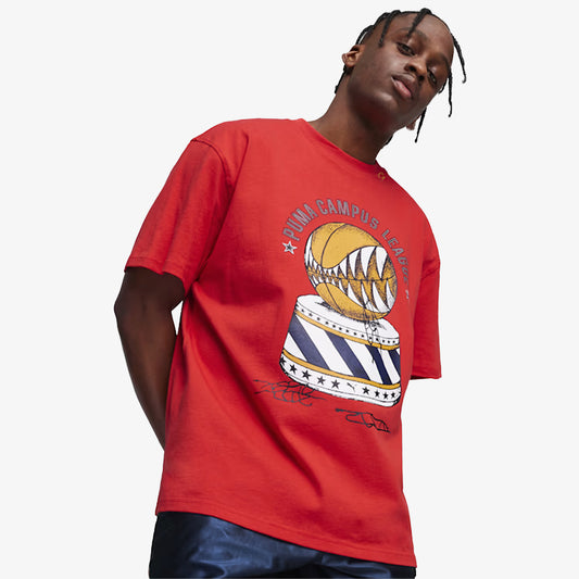 SHOWTIME BASKETBALL T-SHIRT 'RED'
