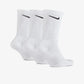 NIKE | EVERYDAY CUSHIONED TRAINING CREW SOCKS { WHITE/BLACK