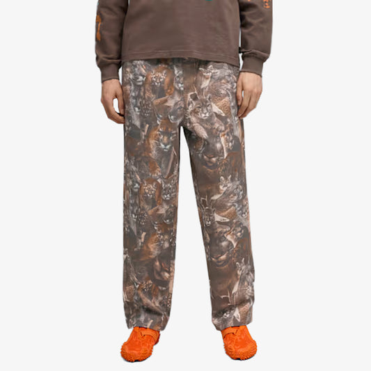 Puma | CAT CRAZY ANIMAL PRINT PANTS { FLAT BRONZE-AOP