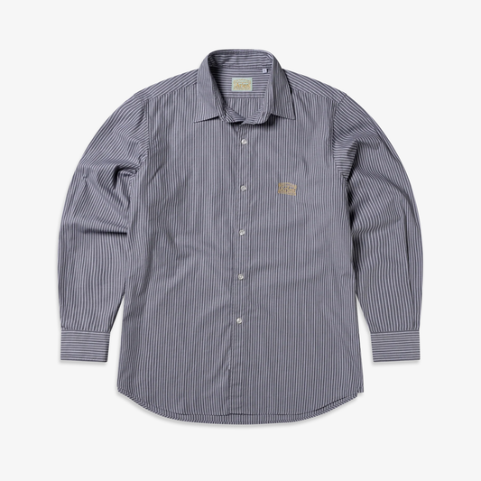 Aries | STRIPE POPLIN CLASSIC SHIRT { GREY