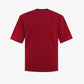 ALMOST GODS | ALPHA CROSS EMBROIDERED TEE { RED