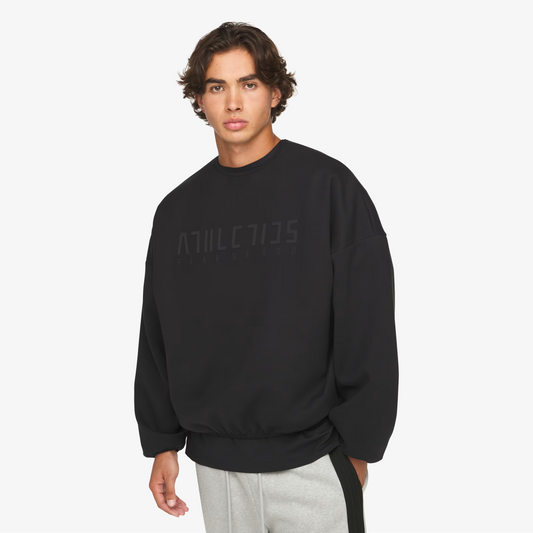 ADIDAS | FEAR OF GOD ATHLETICS SUEDE FLEECE CREWNECK { BLACK