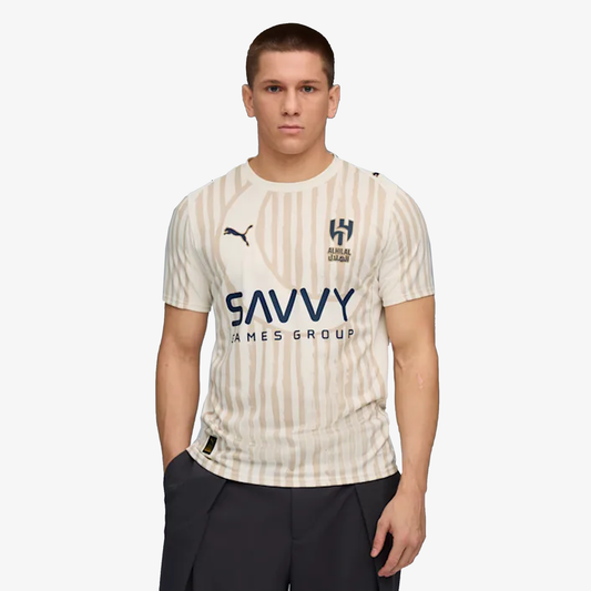 PUMA | X KIDSUPER AL-HILAL PERFORMANCE FOOTBALL JERSEY { ALPINE SNOW-CLUB NAVY