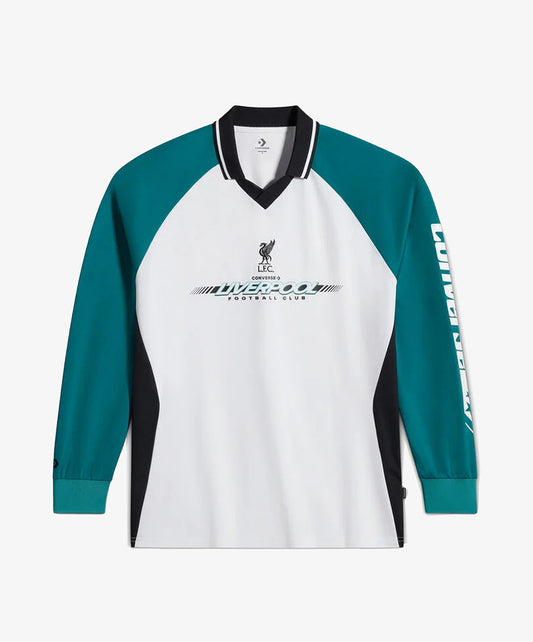 Converse | x LIVERPOOL FC LONG-SLEEVE T-SHIRT { GREEN/WHITE