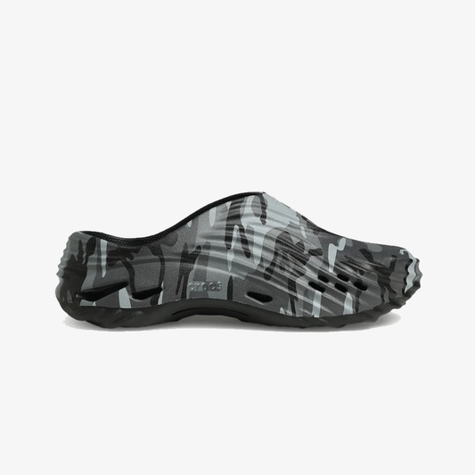 Crocs | ECHO CAMO WAVE CLOG  { BLACK/SLATE GREY