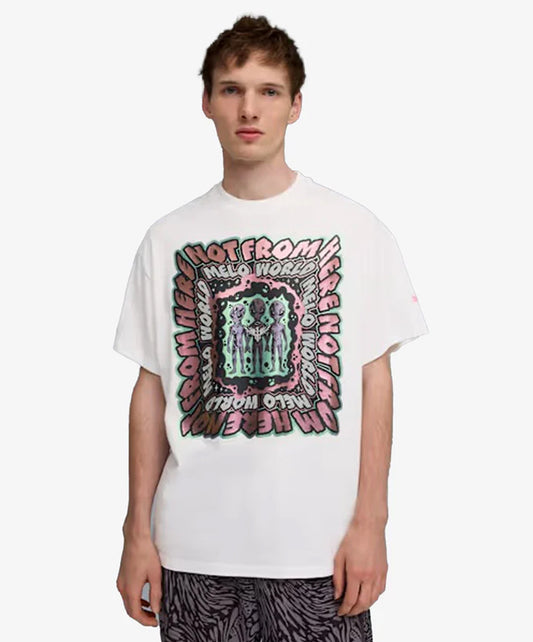 PUMA | LAMELO x MELO WORLD OVERSIZED BASKETBALL TEE { PUMA WHITE