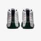 JORDAN | AIR JORDAN 12 RETRO "IDOLS BECOME RIVALS" { SUMMIT WHITE/GORGE GREEN-FIERCE PURPLE