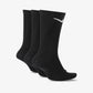 NIKE | EVERYDAY LIGHTWEIGHT TRAINING CREW SOCKS { BLACK/WHITE