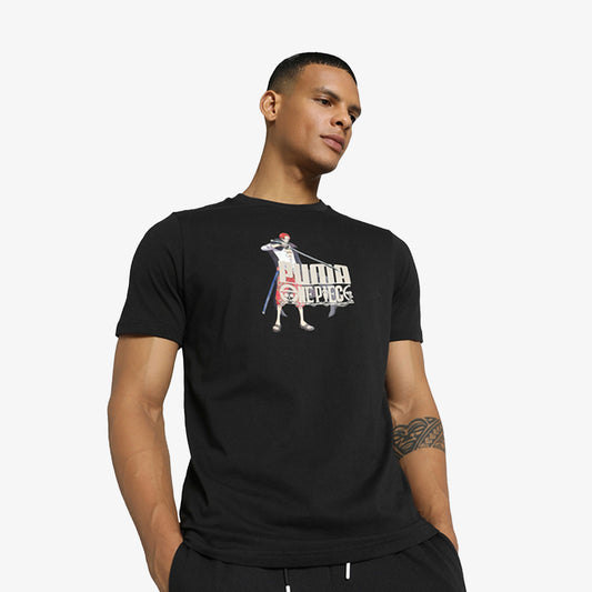 Puma | X ONE PIECE GRAPHIC TEE  { PUMA BLACK