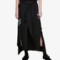 Y-3 | SPORT UNIFORM RAW CUT 3 STRIPES SKIRT { BLACK