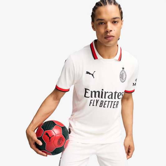 PUMA | AC MILAN 24/25 AWAY FOOTBALL JERSEY { PUMA WHITE