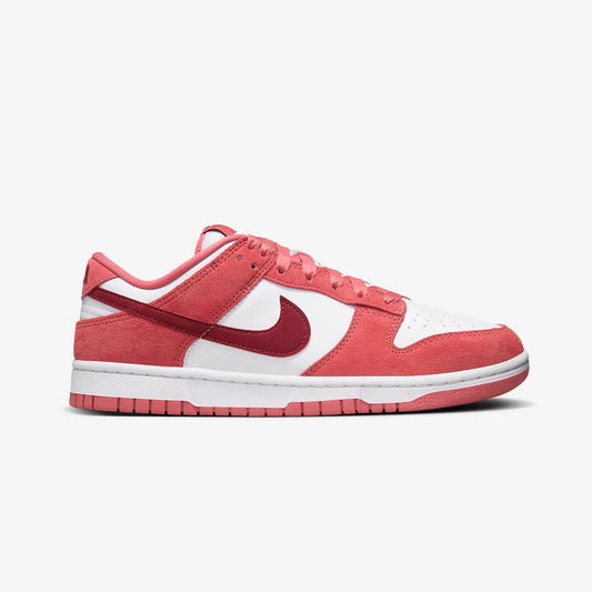 WMN'S DUNK LOW 'WHITE/TEAM RED-ADOBE-DRAGON RED'