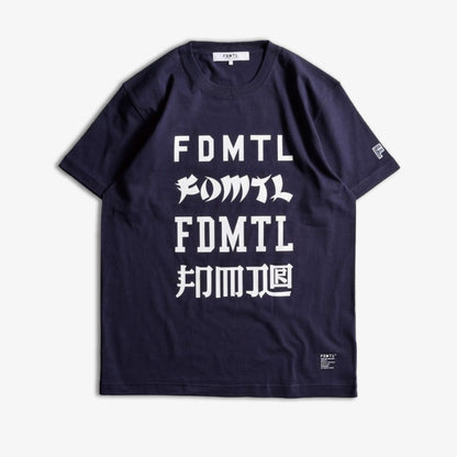 FDMTL | LOGOS TEE  { NAVY