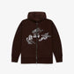 STRANGE | FORTUNE ZIPPER { BROWN