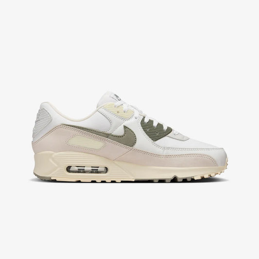 Nike | AIR MAX 90 SE  { WHITE/DARK STUCCO-SUMMIT WHITE-PHANTOM
