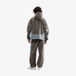 JORDAN | TECH DRI FIT WOVEN COLOR-BLOCK LOOSE OVERSIZED JACKET { CAVE STONE/COOL GREY/BLACK