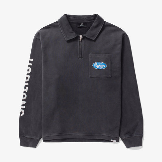 Represent | CLASSIC PARTS QUARTER ZIP  { AGED BLACK