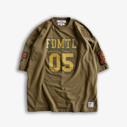 FDMTL | 05 WIDE SWEAT TEE  { KHAKI
