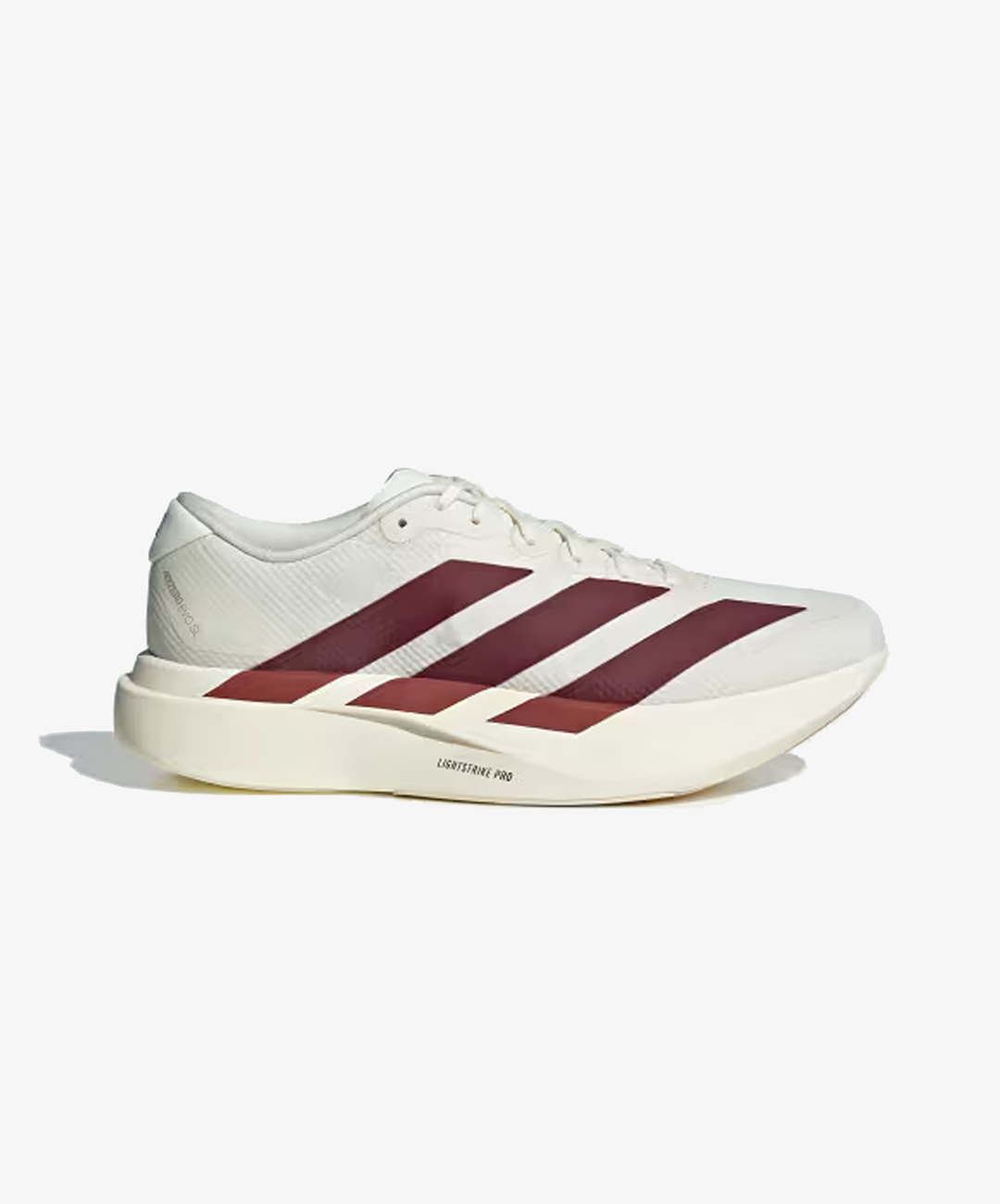 ADIDAS | ADIZERO EVO SL { OFF WHITE/MAROON/MYSTERY RED