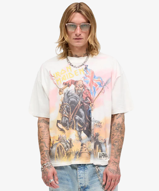 REPRESENT | REPRESENT x IRON MAIDEN STEED T-SHIRT { FLAT WHITE