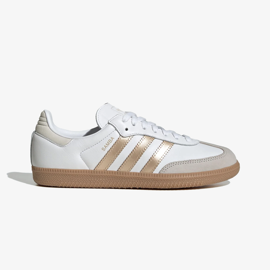 ADIDAS ORIGINALS | SAMBA OG { CLOUD WHITE/WONDER GOLD MET./GREY ONE