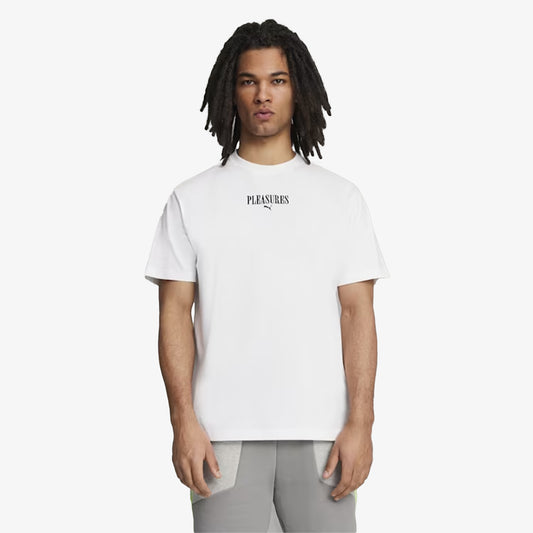 Puma | x PLEASURES GRAPHIC TEE  { WHITE