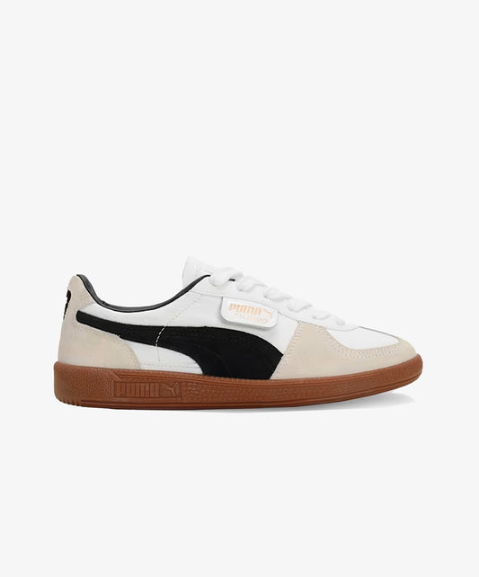 PUMA | PALERMO LTH { PUMA WHITE-VAPOR GRAY-GUM