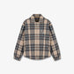 Represent | HEAVY ZIP OVERSHIRT  { BROWN CHECK
