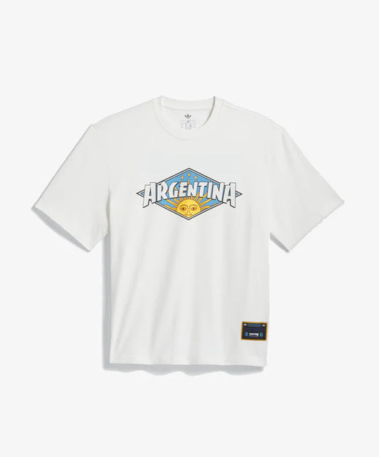 ADIDAS ORIGINALS | THRASHER x AFA ARGENTINA TEE { CORE WHITE