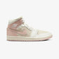 JORDAN | AIR JORDAN 1 MID SE { COCONUT MILK/LEGEND PINK-SAIL