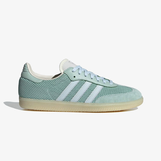 ADIDAS ORIGINALS | SAMBA OG { HAZY GREEN/SKY TINT/OFF WHITE