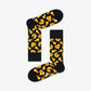 Happy Socks | PIZZA LOVE SOCK  { BLACK