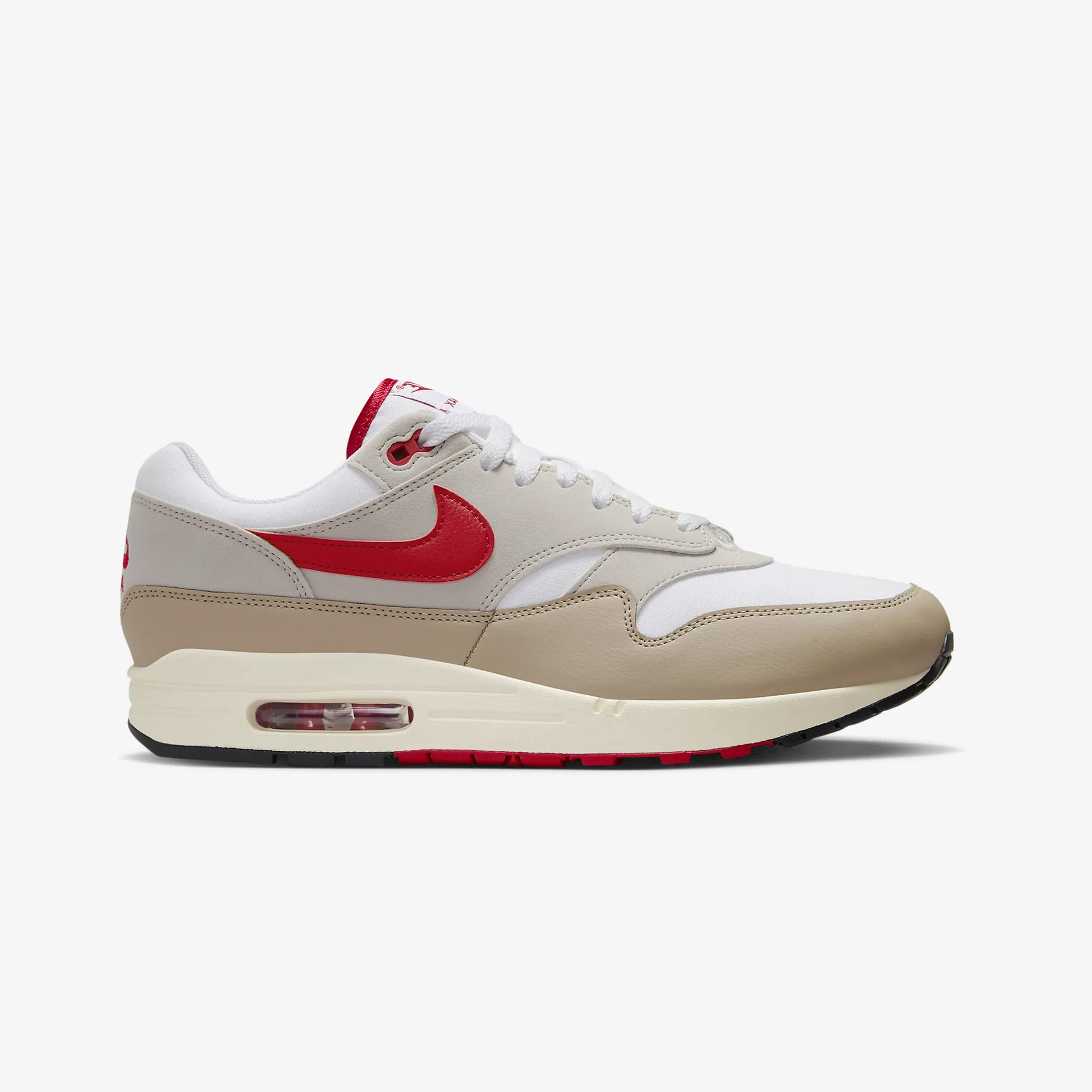 Nike AIR MAX WHITE/UNIVERSITY RED-CREAM II-LIMESTONE