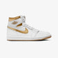 Jordan | AIR JORDAN 1 RETRO HIGH OG  { WHITE/METALLIC GOLD-GUM LIGHT BROWN