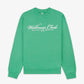 SPORTY & RICH | 1800 HEALTH CREWNECK { VERDE/WHITE