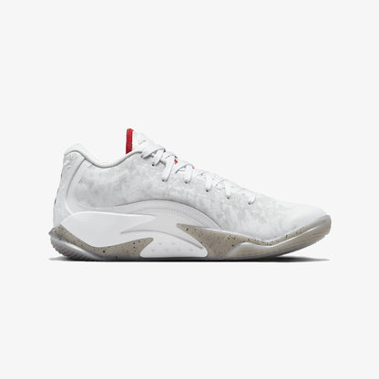 Nike | ZION 3 PF  { WHITE/UNIVERSITY RED-CEMENT GREY