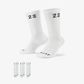 Jordan | CREW SOCKS (3 PAIRS) { WHITE
