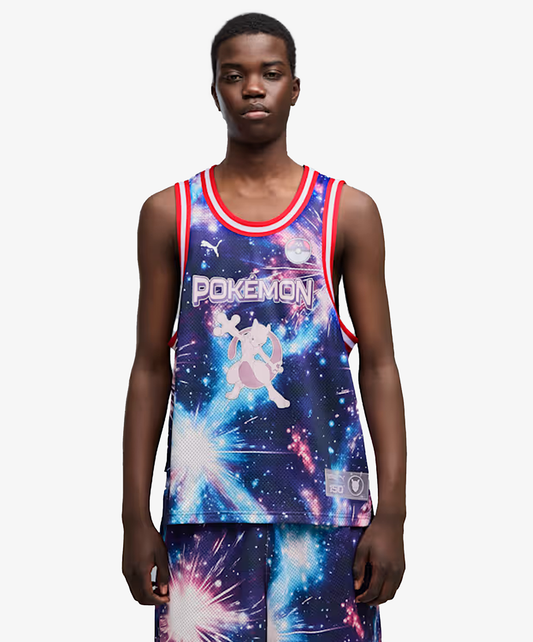 PUMA | X POKEMON GRAPHIC SLEEVELESS BASKETBALL JERSEY { PUMA BLACK-AOP