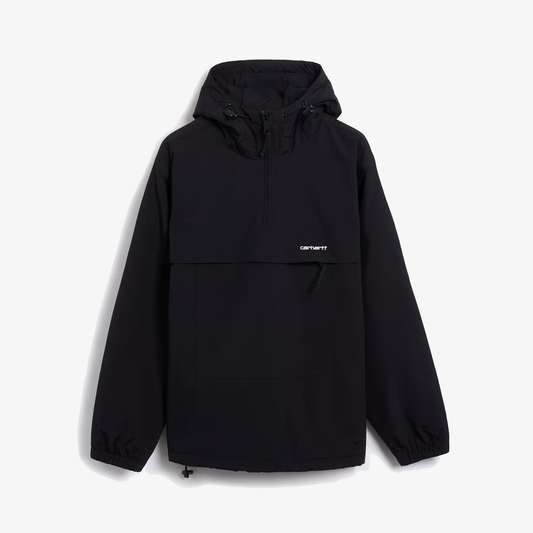 Carhartt | WINDBREAKER PULLOVER { BLACK/WHITE