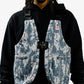 THAELY | DIGI CAMO CONVERTIBLE VEST TOTE { WHITE/GREY
