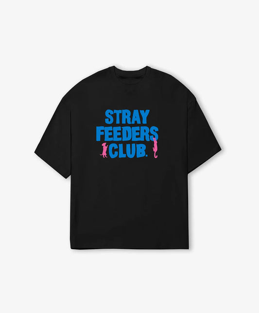 SUPERKICKS | STRAY FEEDER'S CLUB T-SHIRT { BLACK